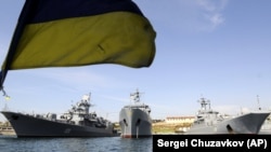 Украинские корабли в порту Севастополя, 2008 год