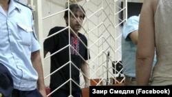 Голодающий Владимир Балух в суде, июнь 2018 года