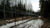 Забор вдоль границы Латвии и России
