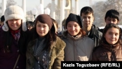 Алматылық студенттер, 11 қараша 2011 жыл.
