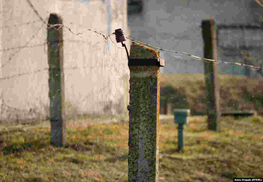 Above ground, the base was ringed with an array of underground sensors and three fences. A current powerful enough to kill a person (or animal) pulsed through the wires of the inner fence (pictured).