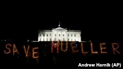 Protesters gather in front of the White House in Washington, D.C., on November 8.