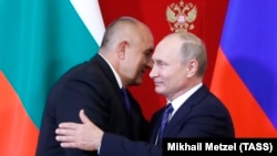 Премьер Болгарии Бойко Борисов и президент РФ Владимир Путин, 30 мая 2018