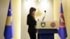 Albulena Haxhiu në Presidencën e Kosovës. Foto arkivi.