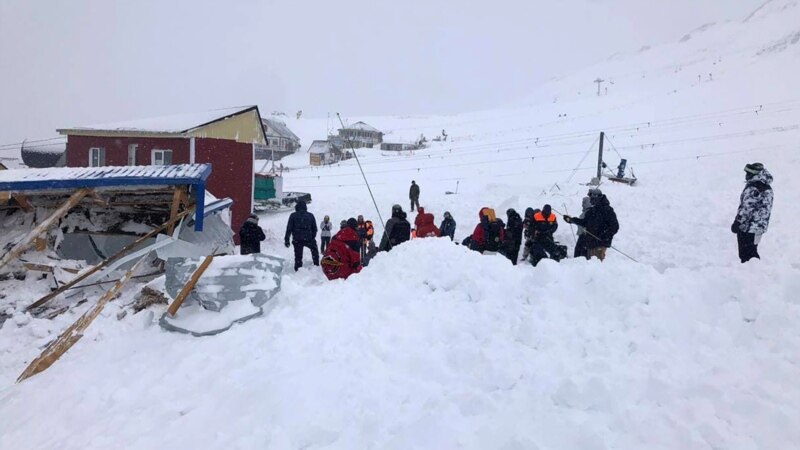 Up To 12 People Feared Buried By Avalanche In North Caucasus