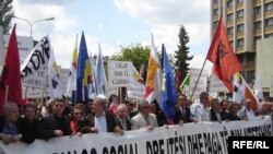 Nga protestat e mëhershme të punëtorëve për më shumë të drejta.