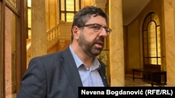 Radomir Lazović u parlamentu Srbije, mart 2025. godine