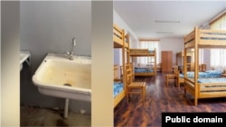 Լուսանկարը ձախ կողմից Ծաղկաձորի «Աղբյուր» ճամբարն է, իսկ աջ կողմում՝ «Զեփյուռ» ճամբարից