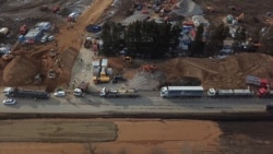 Drone Footage Shows Rushed Construction Of Russian Hospital For COVID-19 Cases