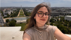 Maria Hlyten, a Ukrainian social-media creator and activist, has lived in the United States since September 2022 after spending the first months of Russia’s full-scale invasion in Kyiv and its suburbs.