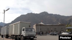 Armenia - The Meghri border crossing with Iran.