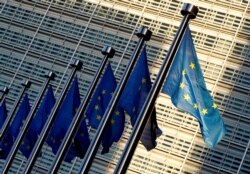 Flamujt e Bashkimit Evropian.