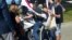 Belarus – The protest near the restaurant in Kurapaty, motorcylsit, June 9, 2018