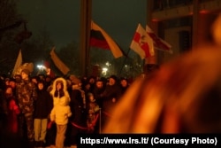 Акцыя да Дня абаронцаў Свабоды Літвы. Вільня, 12 студзеня 2026