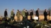 نیروهای امنیتی در سایت سانحه سرنگونی هواپیمای اوکراینی