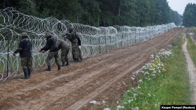 Цього року європейські країни відмежовуються від Білорусі парканом із колючим дротом через спровокований Мінськом потік мігрантів