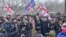 Митинг оппозиции в поддержку Ники Мелия в Тбилиси, 23 февраля 2021 года