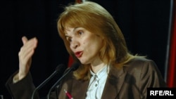 Професорката Гордана Ѓуровиќ, поранешна министерка за евроинтеграции