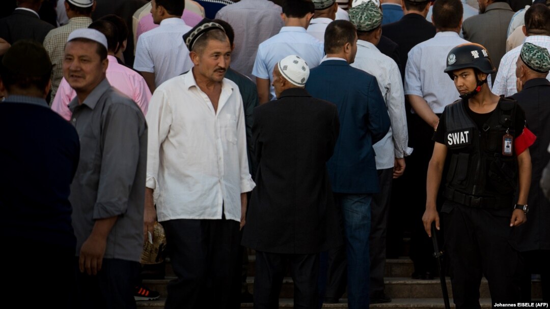 The United States alleges that the Chinese government is conducting a "highly repressive" campaign against Uyghurs in the far western Xinjiang Uyghur Autonomous Region. (file photo)