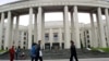 Галоўны будынак акадэміі навук Беларусі, дзе адкрываецца Кангрэс беларускай культуры.