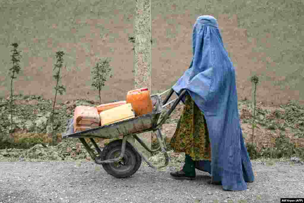 A burqa-clad woman photographed in the Balkh Province in October 2025."[The ban] effectively conceals the daily events, the oppression, torture, and the numerous political, legal, and human rights violations by the Taliban in Afghanistan from the eyes of the world," Rahraw Omarzad, the director of the Center for Contemporary Arts Afghanistan in Exile, told a journalist in 2024.