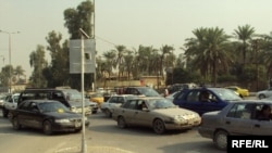 One of Baghdad's busy intersections in November 2009.