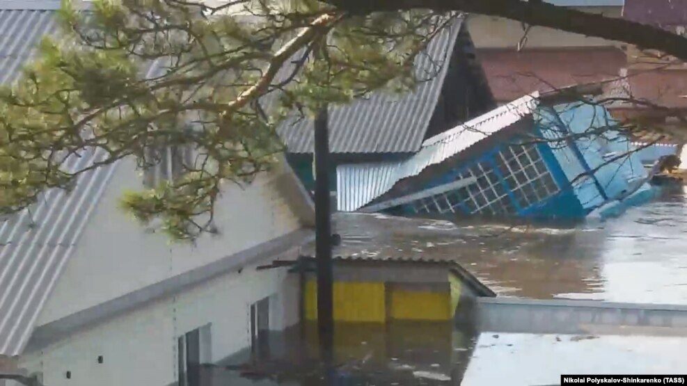 Наводнение в городе Тулун Иркутской области