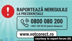 ROMANIA - Call center for presidential election expert forum