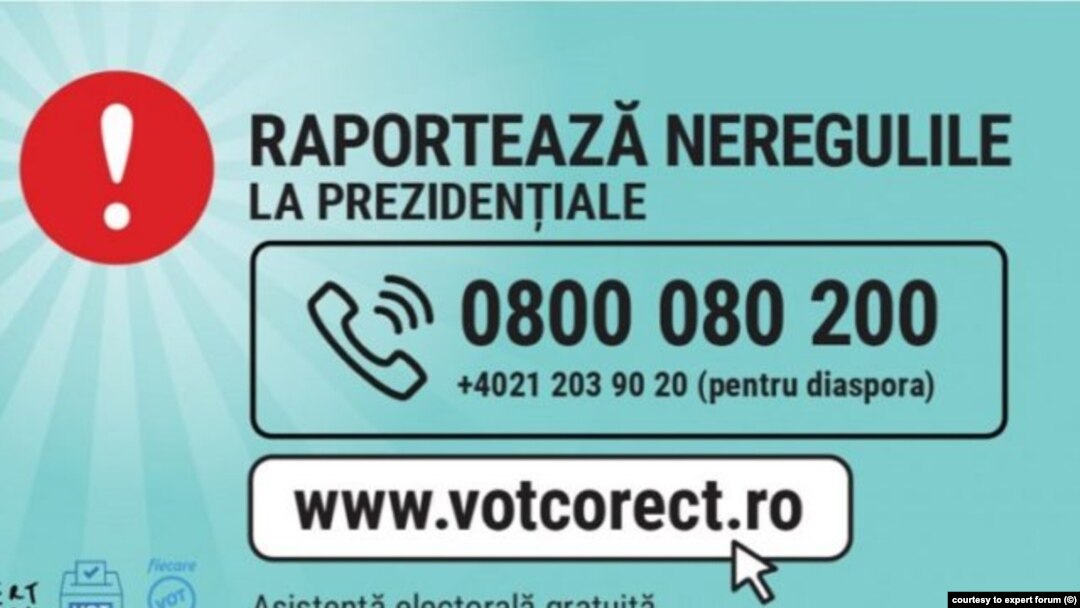 ROMANIA - Call center for presidential election expert forum