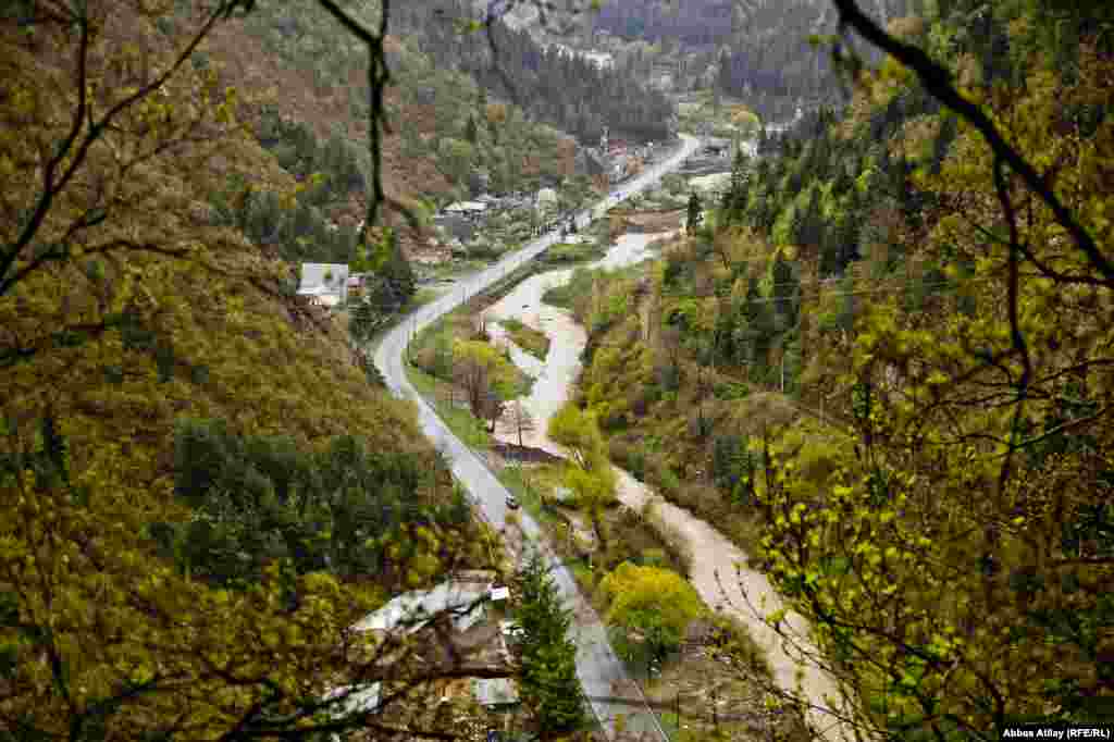 The Mtkvari River, known as the Kura in Turkey, where it originates &nbsp;