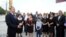 Azerbaijan -- President Ilham Aliyev meets residents of Yevlakh district, 07Oct2012