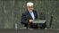 Reformist member of parliament, Mohammad Reza Aref in a parliament session, April 23, 2017.