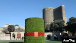 Novruz bayramının rəmzlırindən biri səməni, Bakı, 19 mart 2014