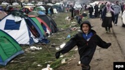 Izbeglički kamp u grčkom, pograničnom mestu Idomeni