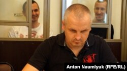 Дмитрий Динзе на заседании суда по делу Олега Сенцова и Александра Кольченко (архивное фото)