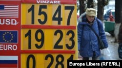 Cursul de schimb la Chișinău (foto: Alexei Golubev)