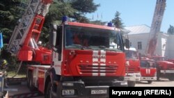 Выставка пожарной техники в Севастополе