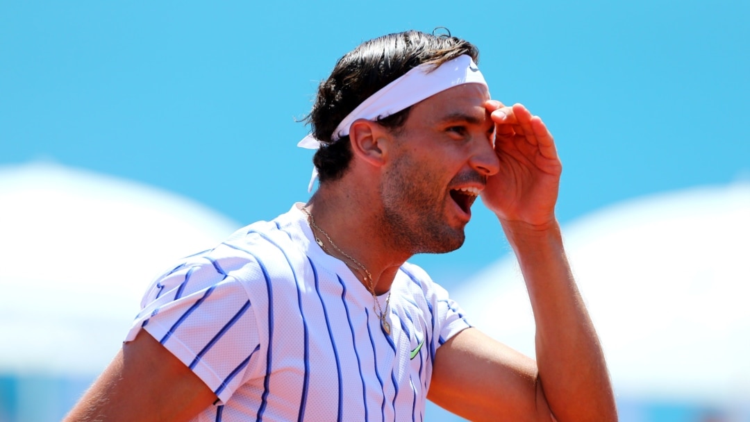 Grigor Dimitrov tokom meča u Zadru, u subotu 20. juna 2020.