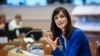 Четвъртият кандидат за еврокомисар от България Мария Габриел на устно изслушване в Европейския парламент за ресора Цифрова икономика и общество през юни 2017 г.