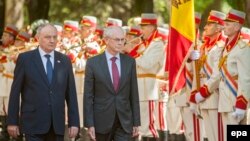 Herman Van Rompuy şi Nicolae Timofti, Chişinău, 13 mai 2014