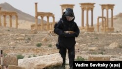 Российский сапер в сирийской Пальмире