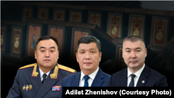 Ички иштер министри Улан Ниязбеков, Бишкек мэри Айбек Жунушалиев, президенттин иш башкаруучусу Каныбек Туманбаев I даражадагы “Манас” ордени менен сыйланышты. Коллаж.