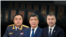 Ички иштер министри Улан Ниязбеков, Бишкек мэри Айбек Жунушалиев, президенттин иш башкаруучусу Каныбек Туманбаев I даражадагы “Манас” ордени менен сыйланышты. Коллаж.