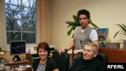 Jana and Jiri Homola with their son, Josef, at their home in Cakovice, Czech Republic.