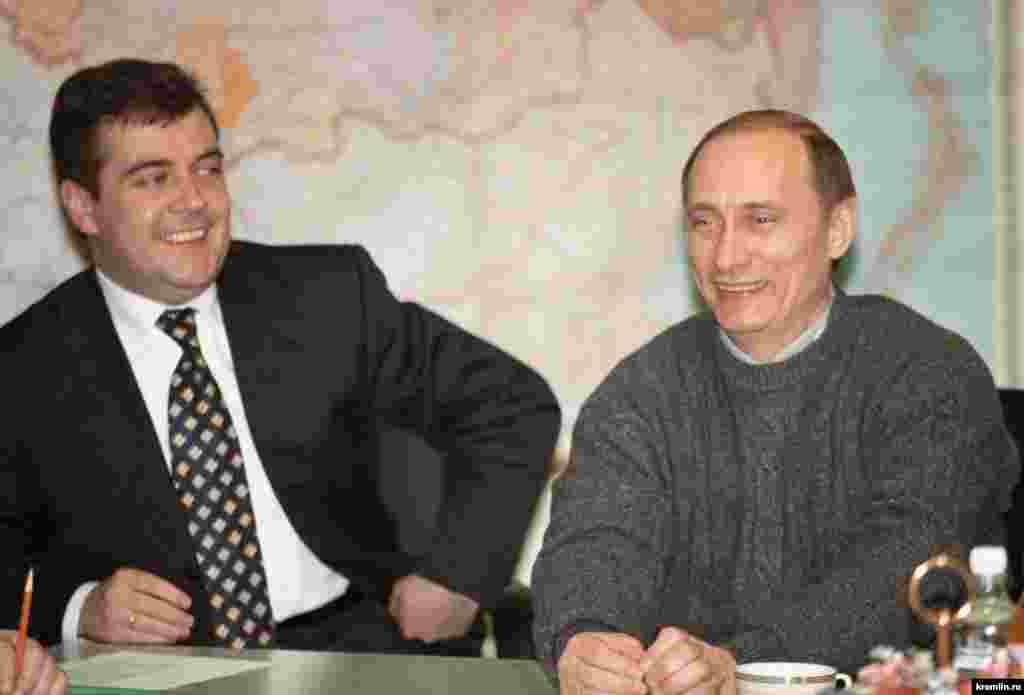 Medvedev moved into politics&nbsp;in the 1990s in the city government of St. Petersburg, where he worked closely with Putin, pictured here on March 26, 2000. Putin appointed Medvedev to a senior position in Moscow in 1999 when he became prime minister under Boris Yeltsin, then named Medvedev to lead his first presidential campaign the following year.&nbsp;