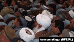 Delegates attend the Afghan Loya Jirga meeting in Kabul last week on May 2.