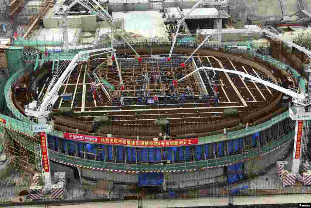 Cel de al 4-lea bloc energetic, în construcţie, al centralei atomice de la Tianwan, China