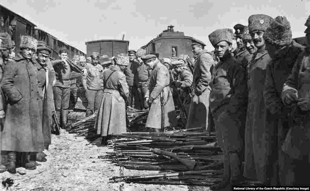 The legion cut a deal with Josef Stalin, then a Bolshevik leader, who promised safe passage if the Czechs and Slovaks surrendered most of their weapons.