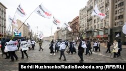 ФОПи протестують проти локдауну в центрі Києва. 22 березня 2021 року