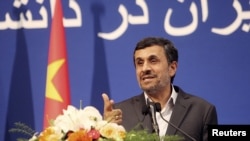 Iranian President Mahmud Ahmadinejad said Western powers were "looking for excuses" and trying to "waste time" by refusing to engage in preparatory talks with Iran.